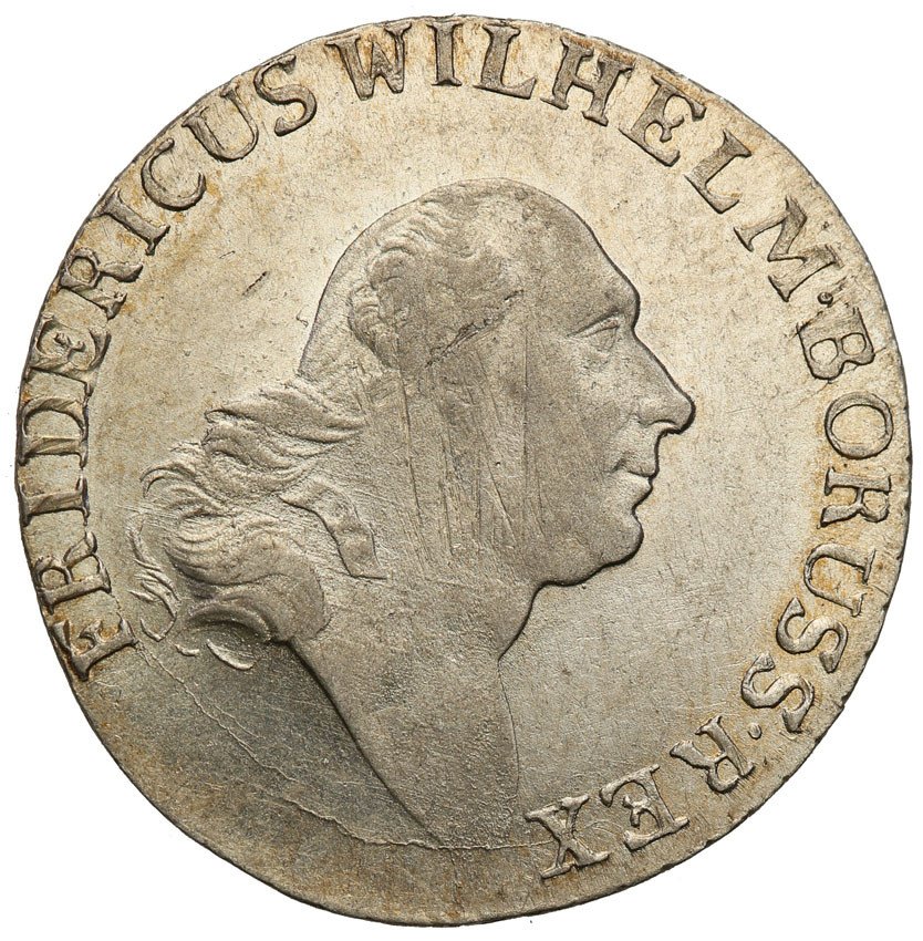 Niemcy, Prusy. Fryderyk Wilhelm II (1786-1797), 4 grosze 1797/E, Królewiec